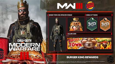 burger king mwiii|burger king rewards mw3.